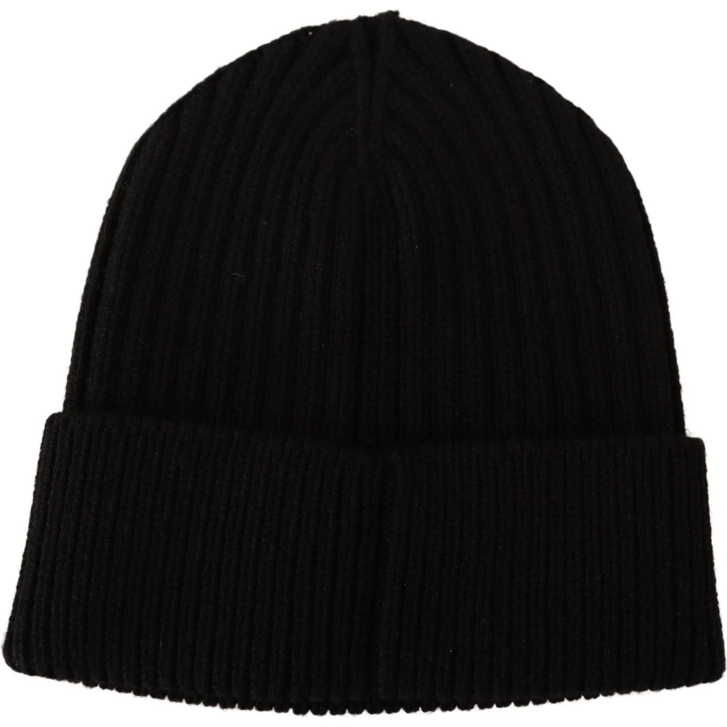 Dolce & Gabbana Black Wool Knit Women Winter Hat HAT9255