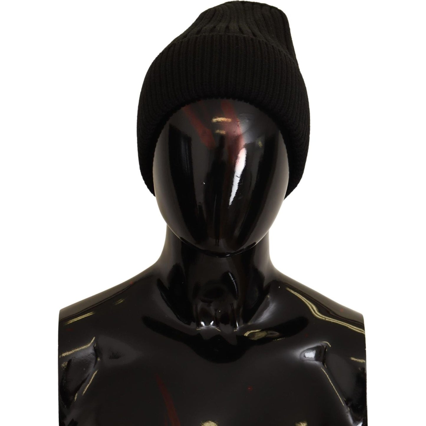 Dolce & Gabbana Black Wool Knit Women Winter Hat HAT9255