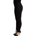 Dolce & Gabbana Black Skinny Denim Cotton Stretch Trouser PAN71980 -38