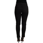 Dolce & Gabbana Black Skinny Denim Cotton Stretch Trouser PAN71980 -38