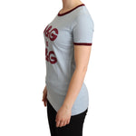 Dolce & Gabbana Blue Crewneck D&G Top T-shirt TSH6311-36