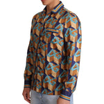 Dolce & Gabbana Multicolor DG Logo Silk Mens Top Shirt TSH6385-37