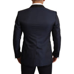 Dolce & Gabbana Blue Wool Slim Fit MARTINI Blazer Jacket JKT2864-48