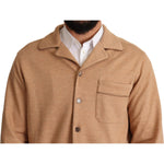 Dolce & Gabbana Brown Cotton Button Collared Coat Jacket JKT2916 -40