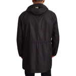 Dolce & Gabbana Black Hooded Mens Trench Coat Jacket JKT2925-44