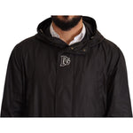 Dolce & Gabbana Black Hooded Mens Trench Coat Jacket JKT2925-44