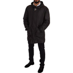 Dolce & Gabbana Black Hooded Mens Trench Coat Jacket JKT2925-44