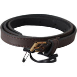 MILA SCHÖN Brown Genuine Leather Skinny Fashion Dark BEL60976- 75