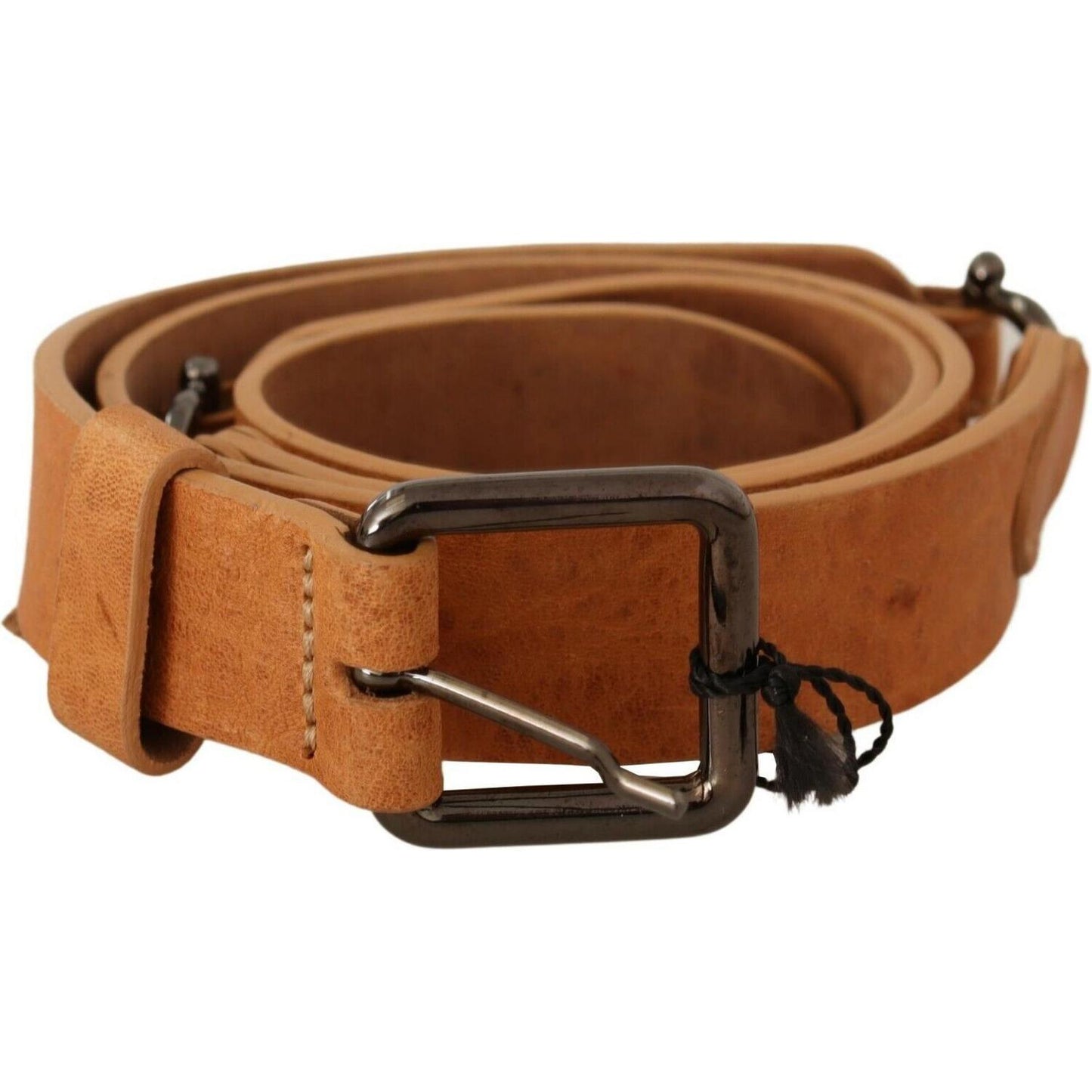 Costume National Light Brown Buckle Waist Belt