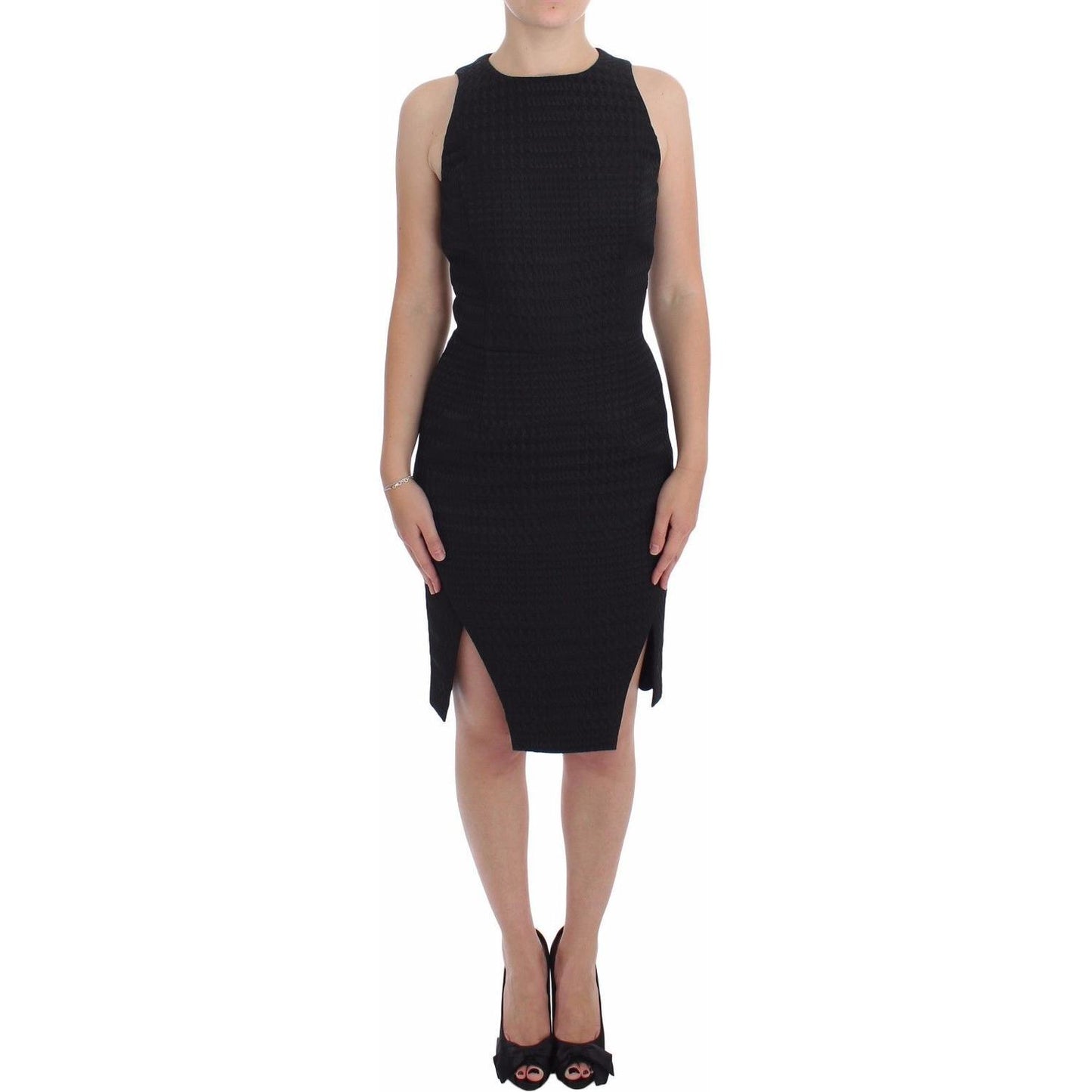DAIZY SHELY Black Sheath Party Evening Knee Length Dress SIG17261- 40
