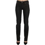 John Galliano Black Mid Waist Slim Fit Corduroy Denim Casual Pants PAN70561-24