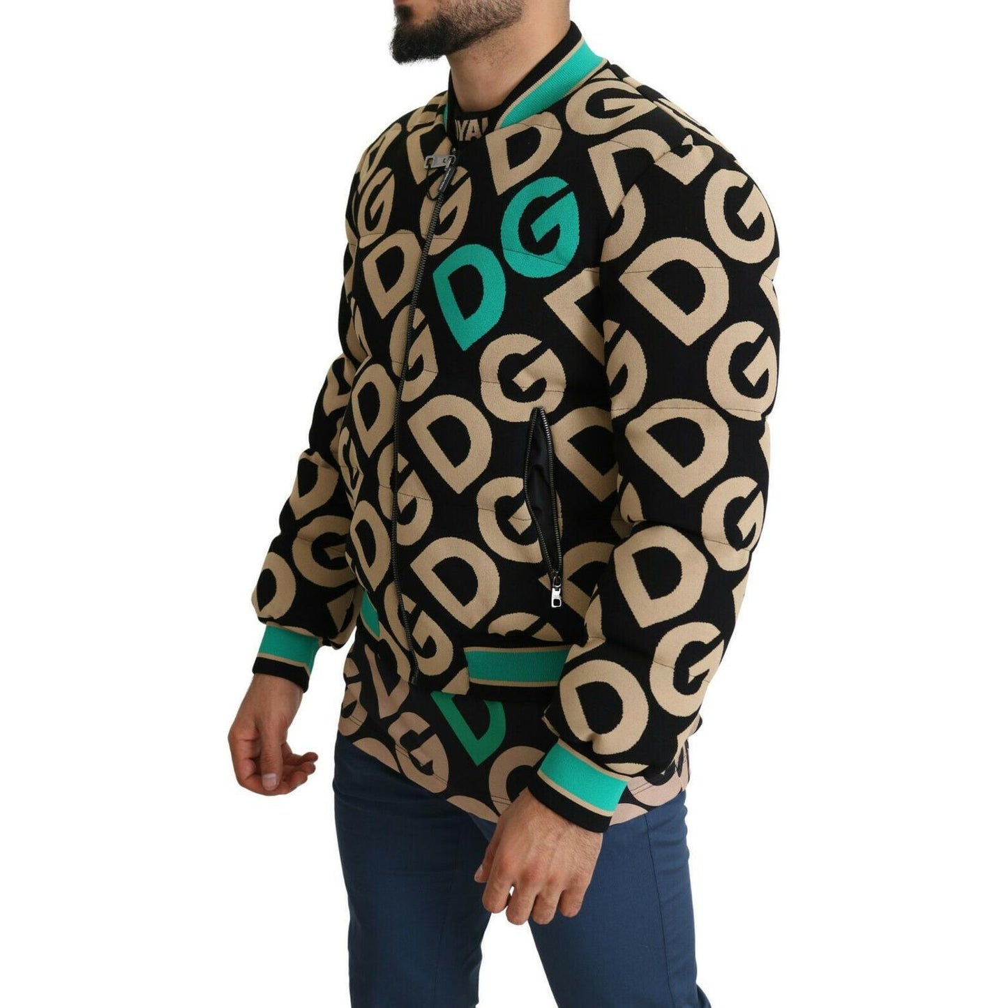 Dolce & Gabbana Multicolor DGMILLENNIALS Logo Print Jacket JKT2734- 48