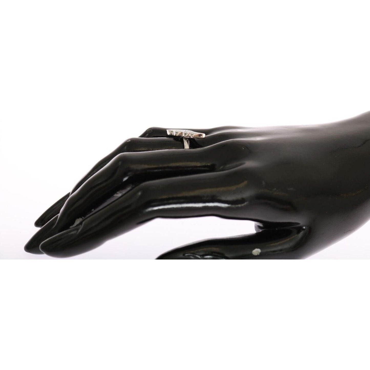 Nialaya Silver Womens Wing Clear CZ 925 Silver Ring SMY11066-US6,5