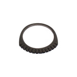 Nialaya Black CZ Rhodium 925 Silver Womens Ring SIG19108-US3