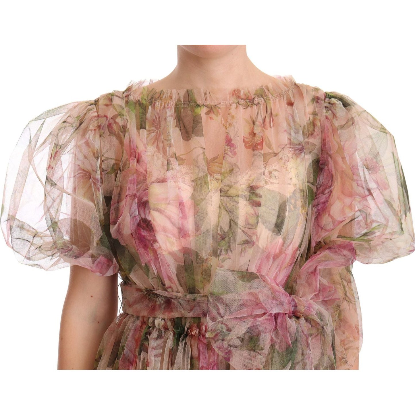 Dolce & Gabbana Multicolor Floral Print Long Maxi Gown Dress DR28178-40