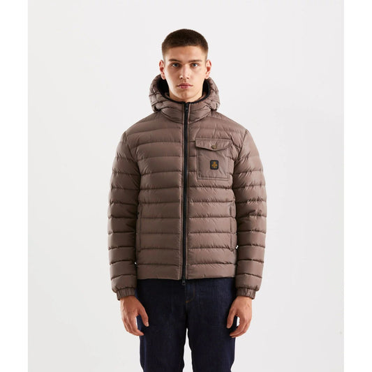 Refrigiwear Beige Nylon Men Jacket