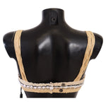 Dolce & Gabbana Beige Straw Raffia Woven Crochet Cover Up Top BIK1456-42