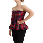 CAMPO DI FRAGOLE Multicolor Chekered Sleevelesss Tank Top TSH7435 - 38