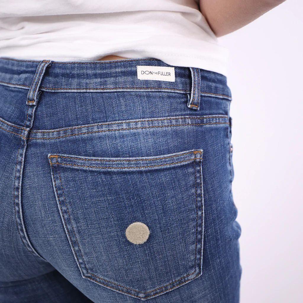 Don The Fuller Blue Cotton Women Jeans DO-6917-31