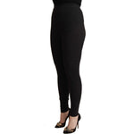 Dolce & Gabbana Black Virgin Wool Stretch Waist Tights Pants PAN71084 - 40