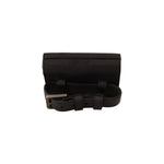 Dolce & Gabbana Black Leather Trifold Purse Belt Strap Multi Kit Wallet VAS130153