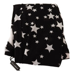 Dolce & Gabbana Black White Stars Print Nylon Stockings SCS2038 -M