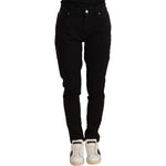 Dolce & Gabbana Black Skinny Slim Denim Cotton Stretch Jeans PAN72514 - 44