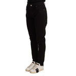 Dolce & Gabbana Black Skinny Slim Denim Cotton Stretch Jeans PAN72514 - 44
