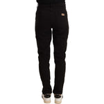 Dolce & Gabbana Black Skinny Slim Denim Cotton Stretch Jeans PAN72514 - 44