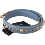 Dolce & Gabbana Blue Leather Handbag Accessory Shoulder Strap BEL60580