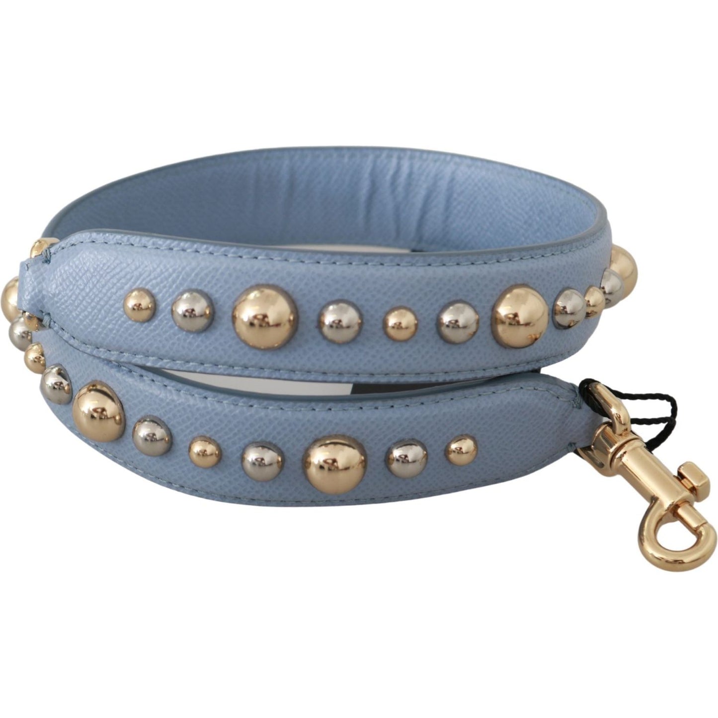 Dolce & Gabbana Blue Leather Handbag Accessory Shoulder Strap BEL60580