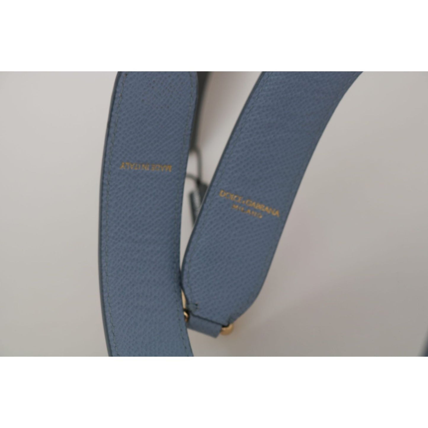 Dolce & Gabbana Blue Leather Handbag Accessory Shoulder Strap BEL60580