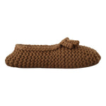 Dolce & Gabbana Brown Slip On Ballerina Flats Wool Knit Shoes LA9674 - 40