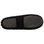 Dolce & Gabbana Black Slip On Ballerina Flats Wool Knit Shoes LA9676 - 41
