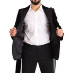 Dolce & Gabbana Black Velvet Single Breasted One Button Blazer KOS1925 - 48