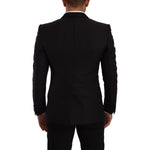 Dolce & Gabbana Black Slim Fit 2 Piece SICILIA Blazer JKT3038 - 48
