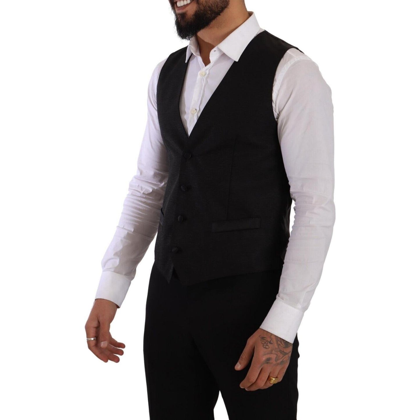 Dolce & Gabbana Black Slim Fit 2 Piece SICILIA Blazer JKT3038 - 48