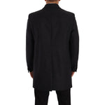 Dolce & Gabbana Dark Gray Wool Over Trench Coat Men Jacket JKT3034 - 50