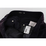 Costume National Purple Cropped Corduroys Jeans SIG30157-1