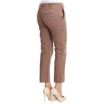 Costume National Brown Cropped Corduroys Pants SIG30160-2