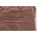 Costume National Brown Cropped Corduroys Pants SIG30160-2