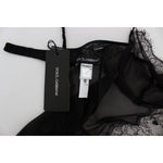 Dolce & Gabbana Black Silk Lace Babydoll Lingerie Top SIG30084-4