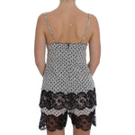 Dolce & Gabbana Black Silk Lace Babydoll Lingerie Top SIG30085-3