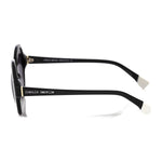 Frankie Morello Black Acetate Women Sunglass FR-22073