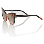 Frankie Morello Brown Acetate Women Sunglass FR-22077