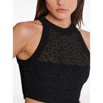 Balmain PB Labyrinth knit top DF1AB026KG96EAC