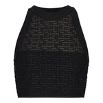Balmain PB Labyrinth knit top DF1AB026KG96EAC