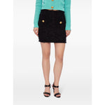Balmain High-waisted bouclé miniskirt DF1LB015KG430PA