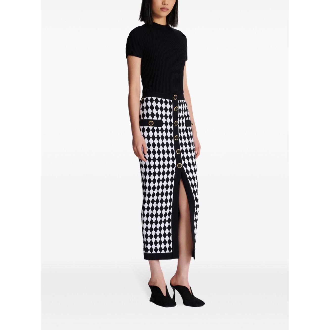Balmain Skirts Black DF1LD070KG67EAB