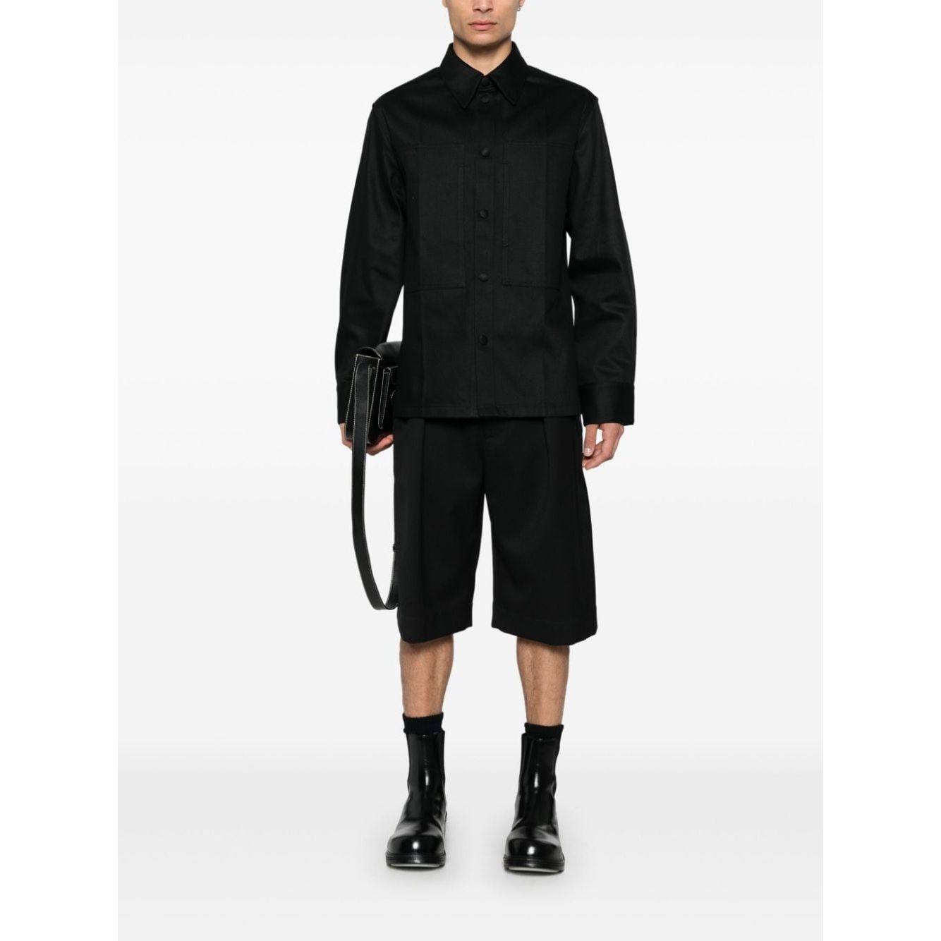 Jil Sander Shirts Black J22DL0234J45257001